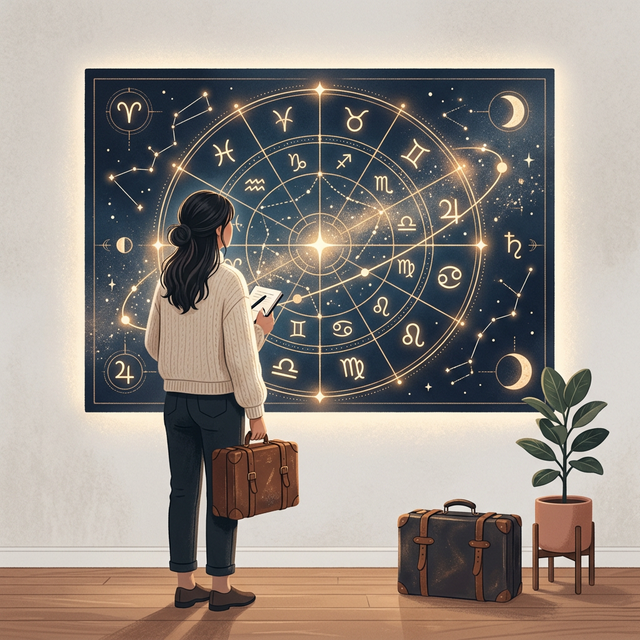Traveler using astrocartography