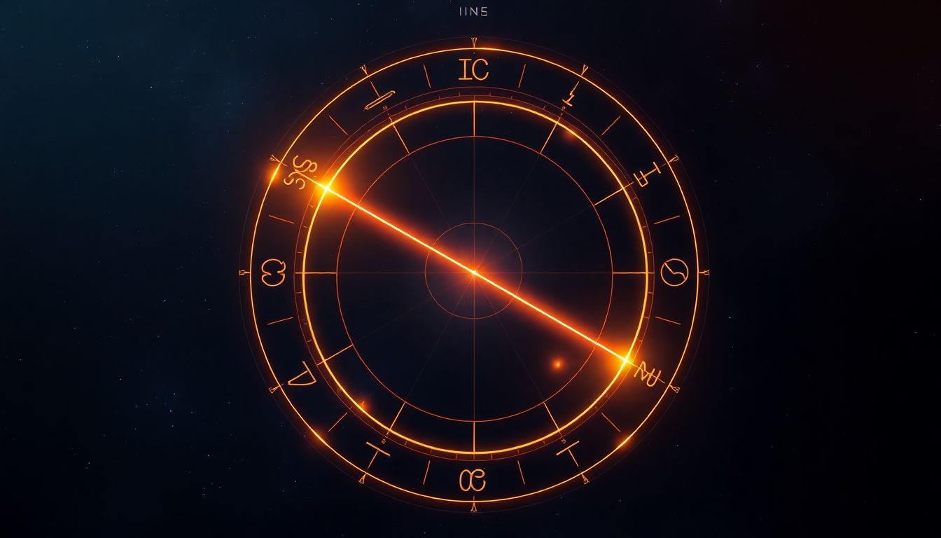 Abstract birth chart visual